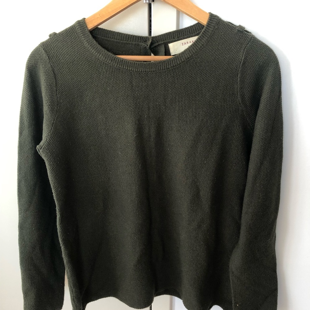 Zara olive green sweater